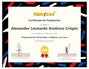 Certificado POO